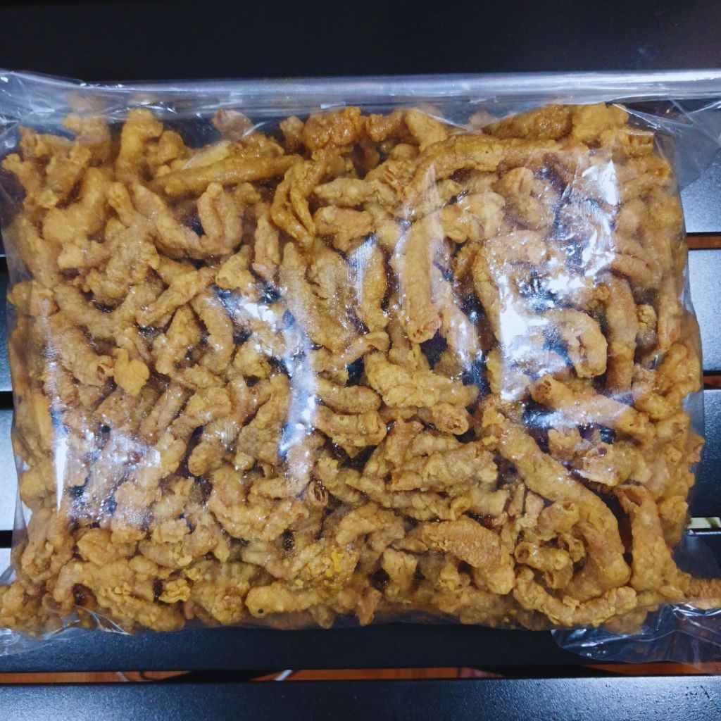

Usus Ayam Krispy Pedas Daun Jeruk Kemasan 1kg
