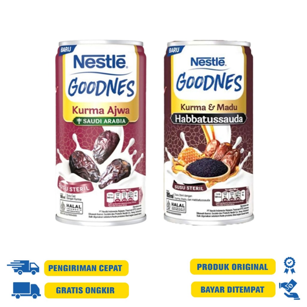 

NESTLE GOODNES SUSU KURMA STERIL 189ml - HABBATUSSAUDA | KURMA AJWA