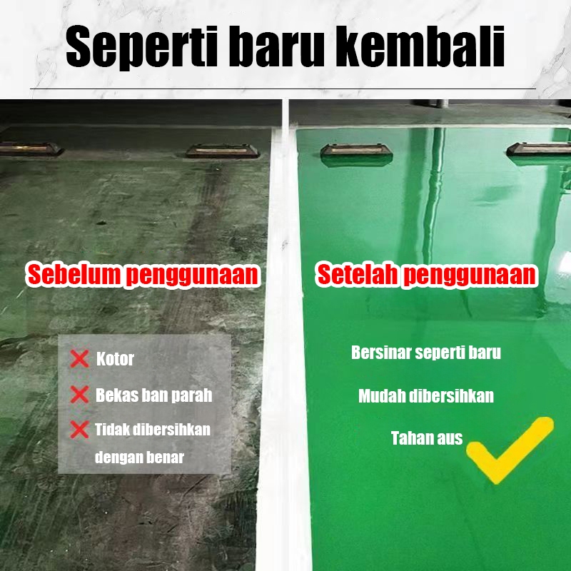 Autoparts Engine Cat Epoxy Lantai Kamar Mandi Cat Lantai Epoxy Lantai Semen 1000G Lantai Tahan Air