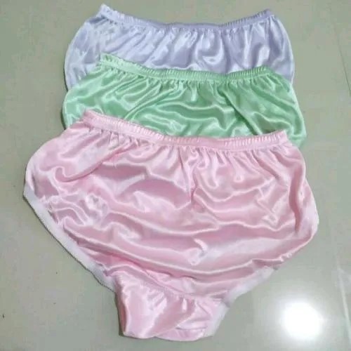1 Lusin - Celana Dalam Wanita Bahan Satin / Cd Perempuan Nyaman Pendek - Campur 1 Lusin,