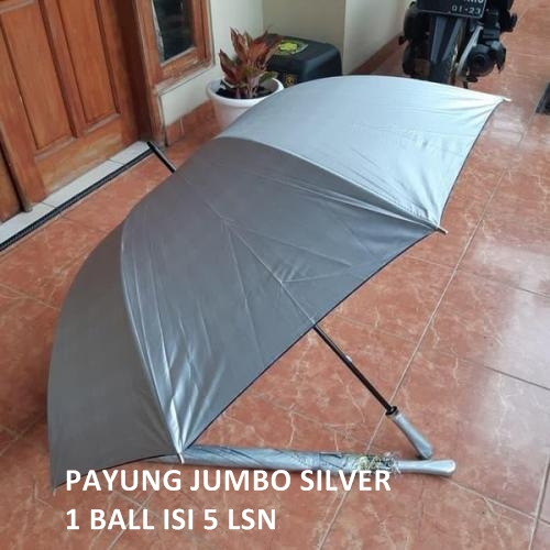 payung Besar Jumbo Warna Silver / Payung Jumbo Golf Polos