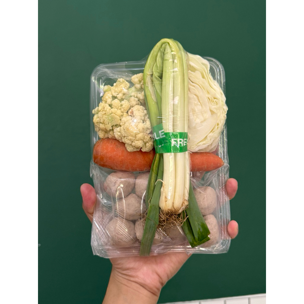 

INSTAN - Capcay Bakso + saori sais tiram