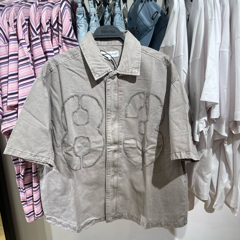 Kemeja Varsity BERSHKA MEN Jastip (jasa titip)