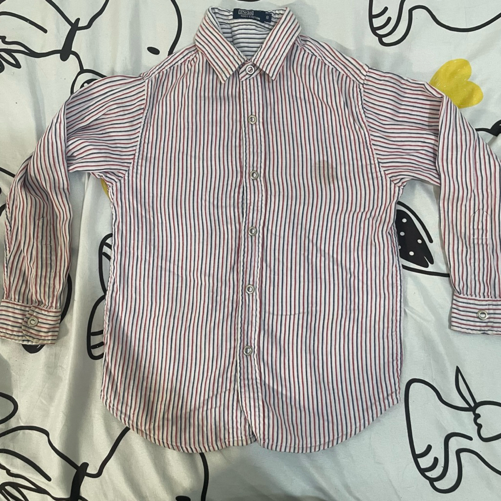 kemeja flanel polo (preloved)