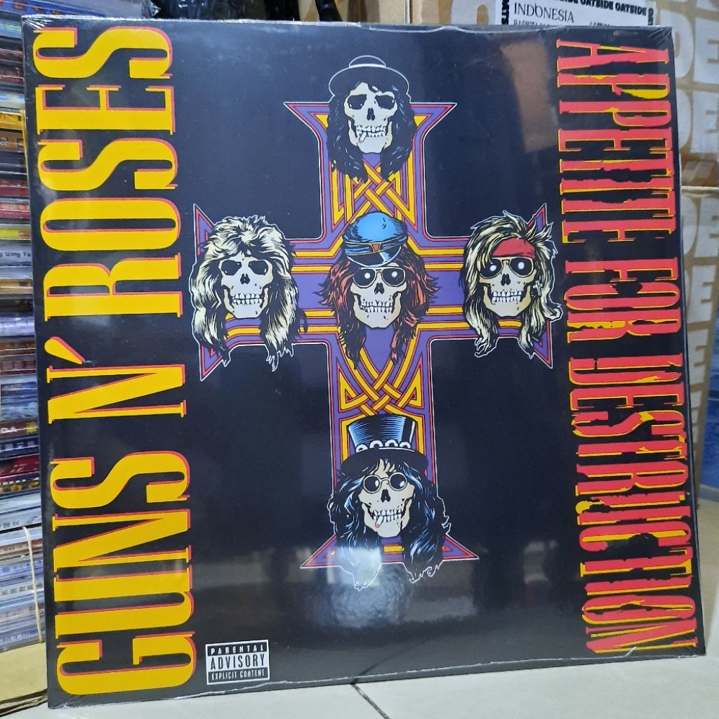 LP / VINYL / PIRINGAN HITAM GUNS N' ROSES APPETITE FOR DESTRICTION