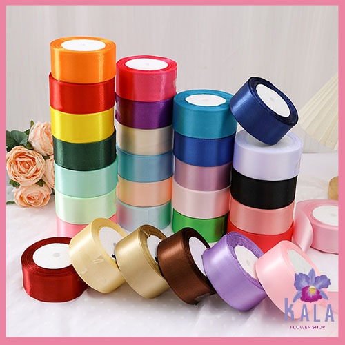

Pita Satin 4cm Pita Roll 22 Yards pita buket bunga PT01