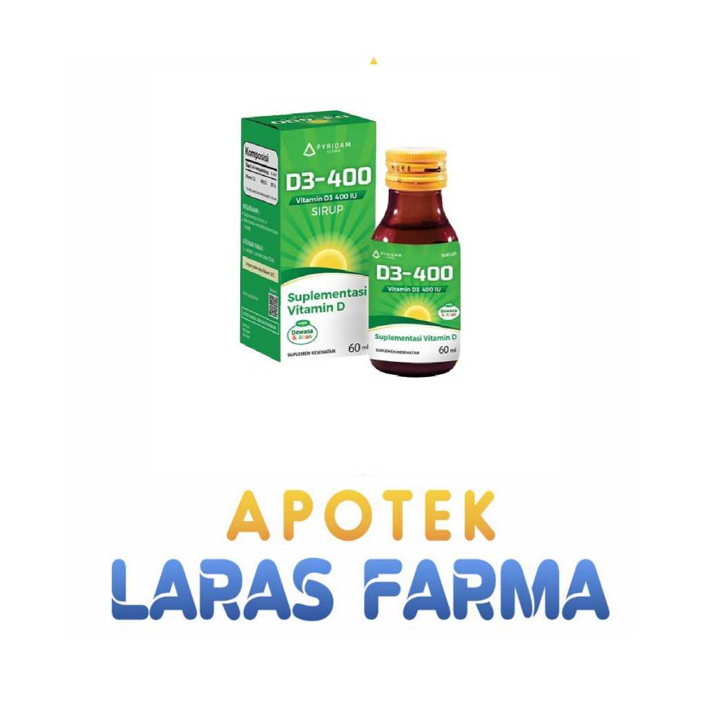 D3-400 Sirup Suplemen Vitamin D3 (60ml)
