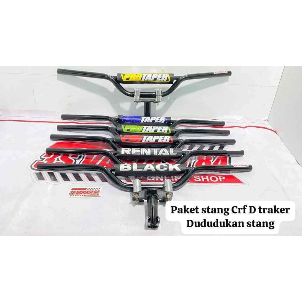 Paket hemat stang Crf Dtraker+dudukan/adaftor stang