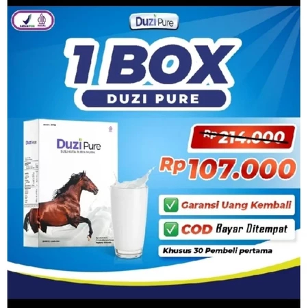 

Duzi Pure susu kuda Asli 200gr Untuk Asam Urat dan Kolesterol Susu Untuk Tulang dan Sendi