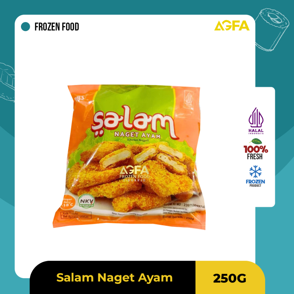 

SALAM NUGGET 500G/ SALAM NUGGET 250G / Naget Ayam