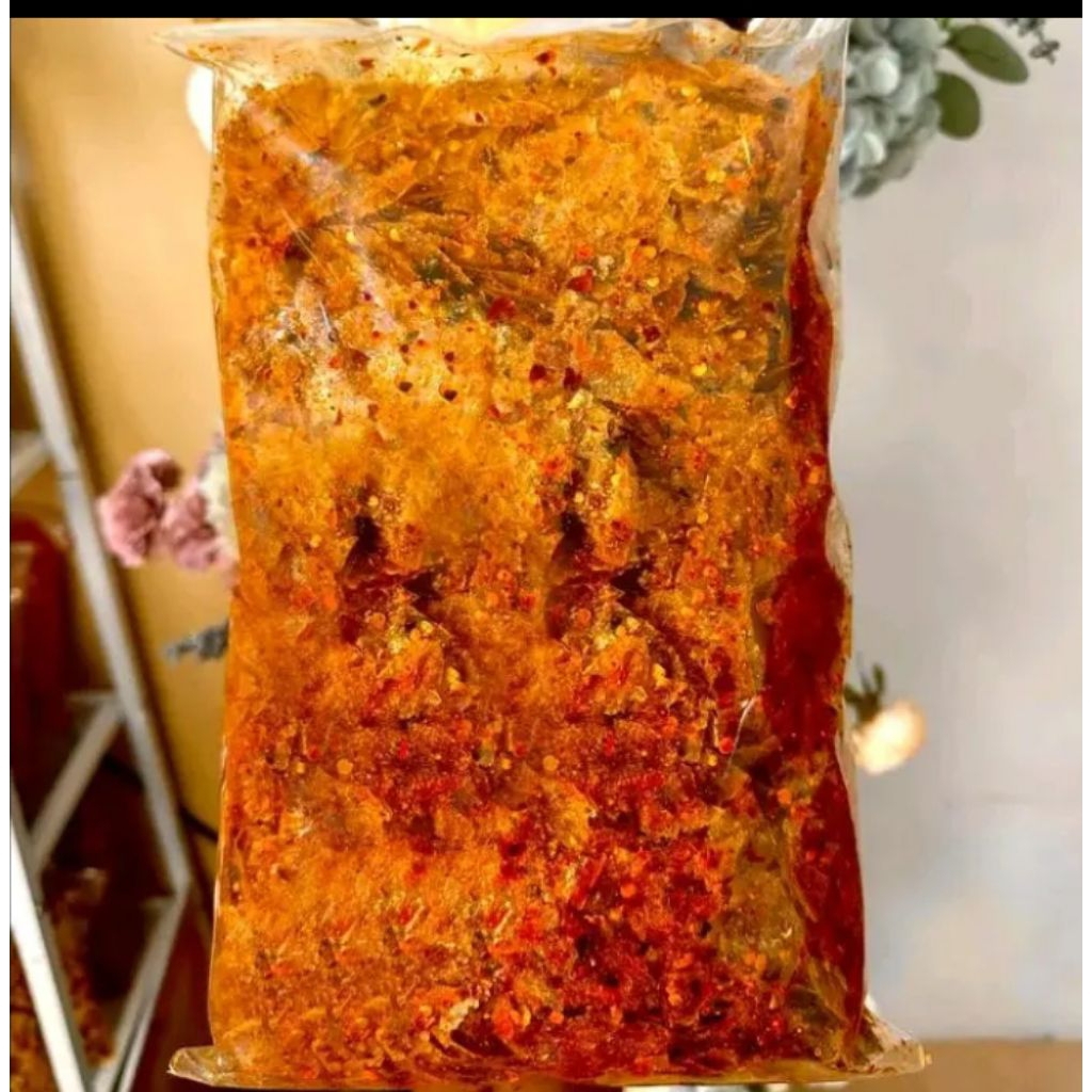 

Pikca/keripik kaca viral pedas daun jeruk kemasan 500 gram