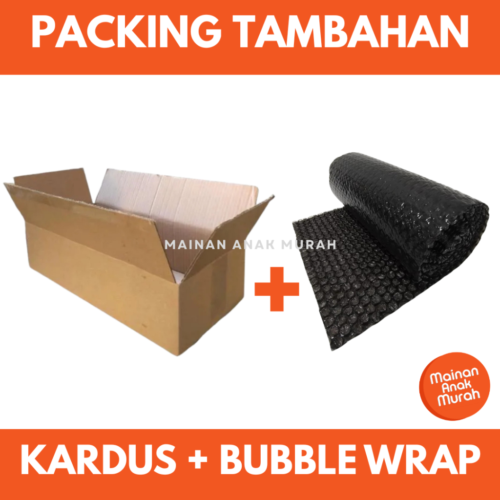 

PACKING TAMBAHAN KARDUS DAN BUBBLE WRAP EXTRA ADD ON (UNTUK PACKING SUPAYA AMAN BACA DESKRIPSI)