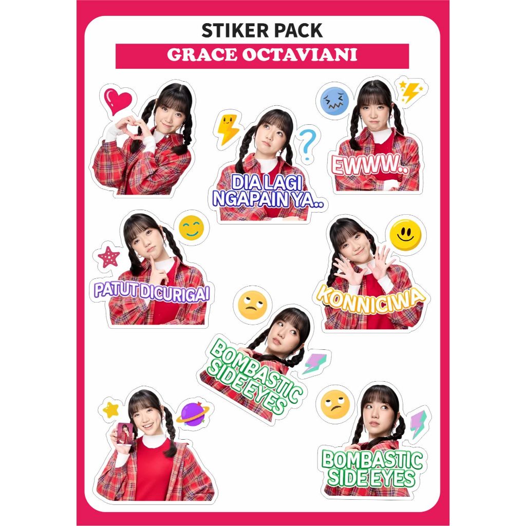

[Ver.1] GRACIE STIKER PACK JKT48 GRACE OCTAVIANI