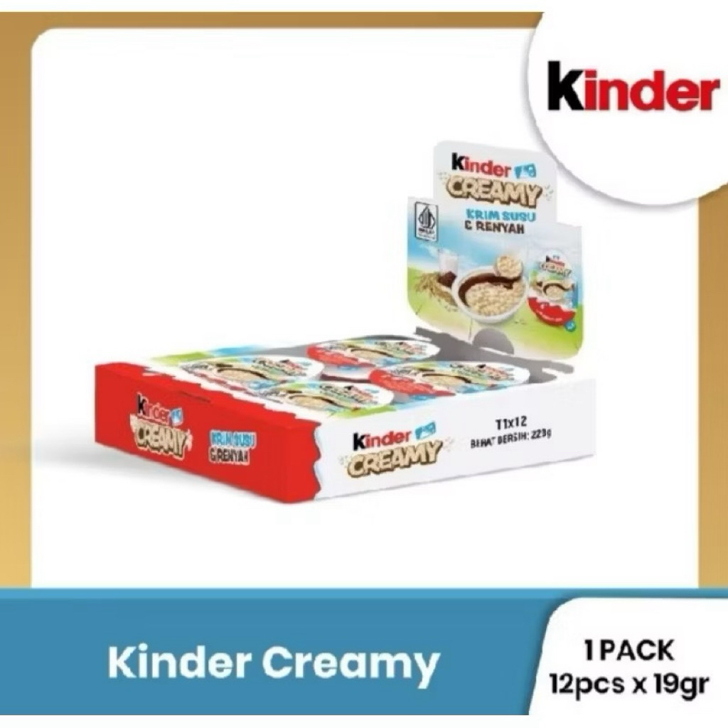 

KINDER CREAMY 19gr 1 BOX ISI 12