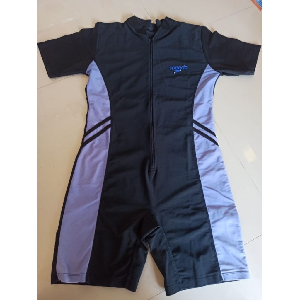 Preloved Baju Renang Anak Laki Cowok Swimsuit Diving Speedo Dewasa Unisex Size M Lengan Tangan Panja