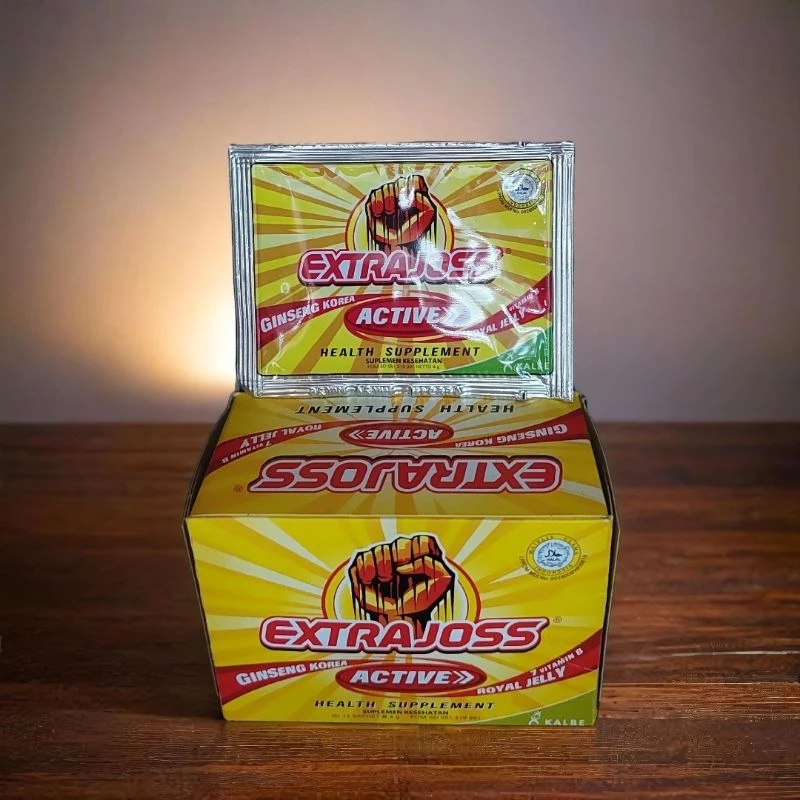 

extra joss active gingseng Korea7 vitaminB health supplement box pack 10 sachet