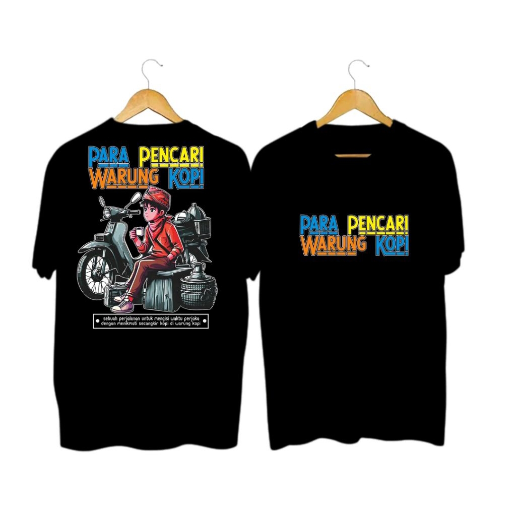 kaos tshrit para pencari warung kopi distro peria wanita