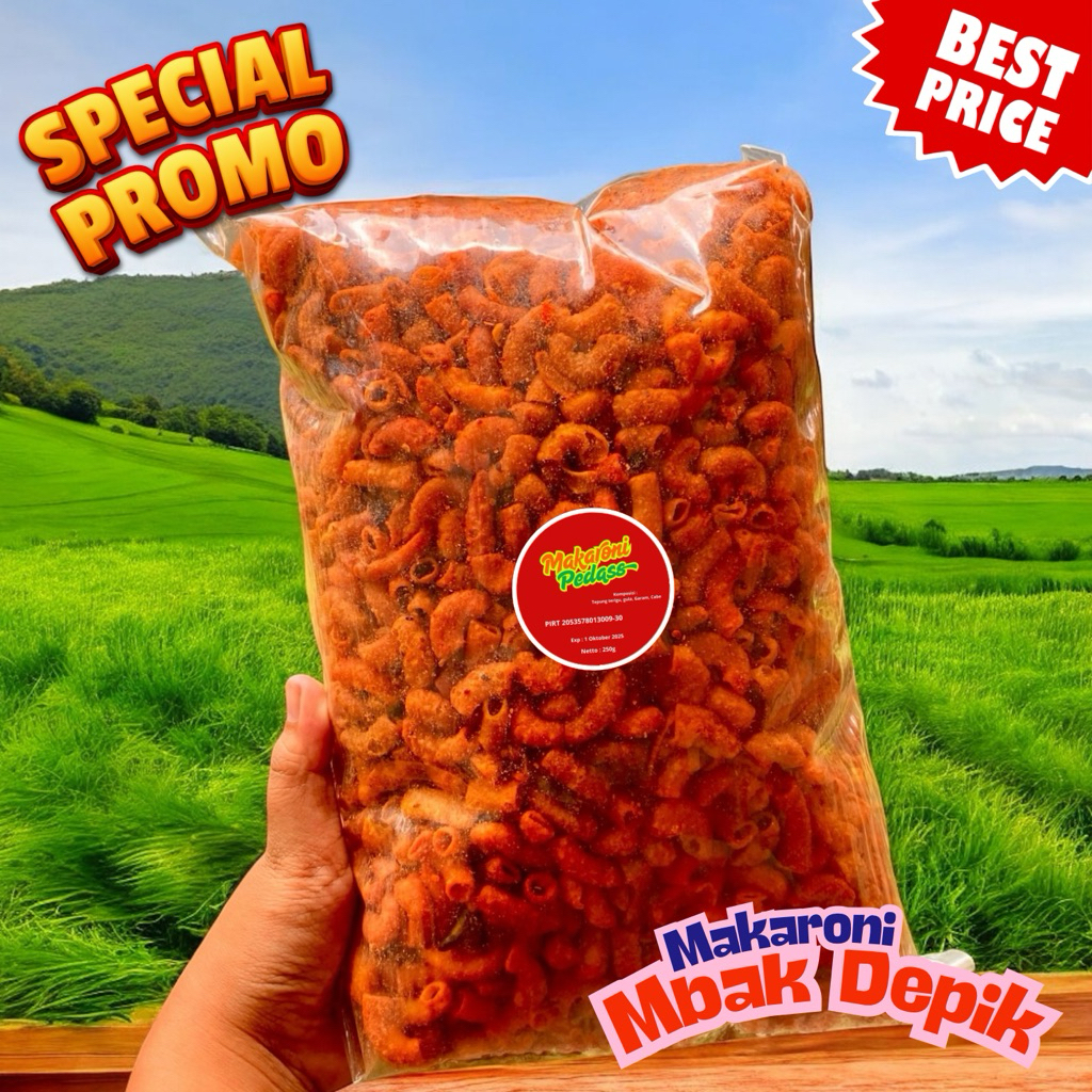 

Makaroni 250g Pedas | Makaroni 1/4kg Pedas Extra