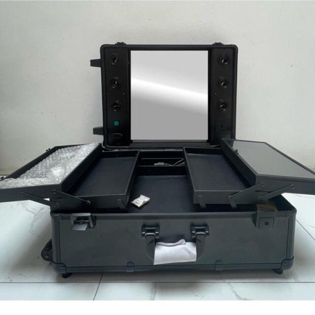 ADA MINUS TAS KOPER MAKEUP ADA LAMPU/ Tas makeup roda / tas makeup koper /tas makeup kaki 4/ tas mak