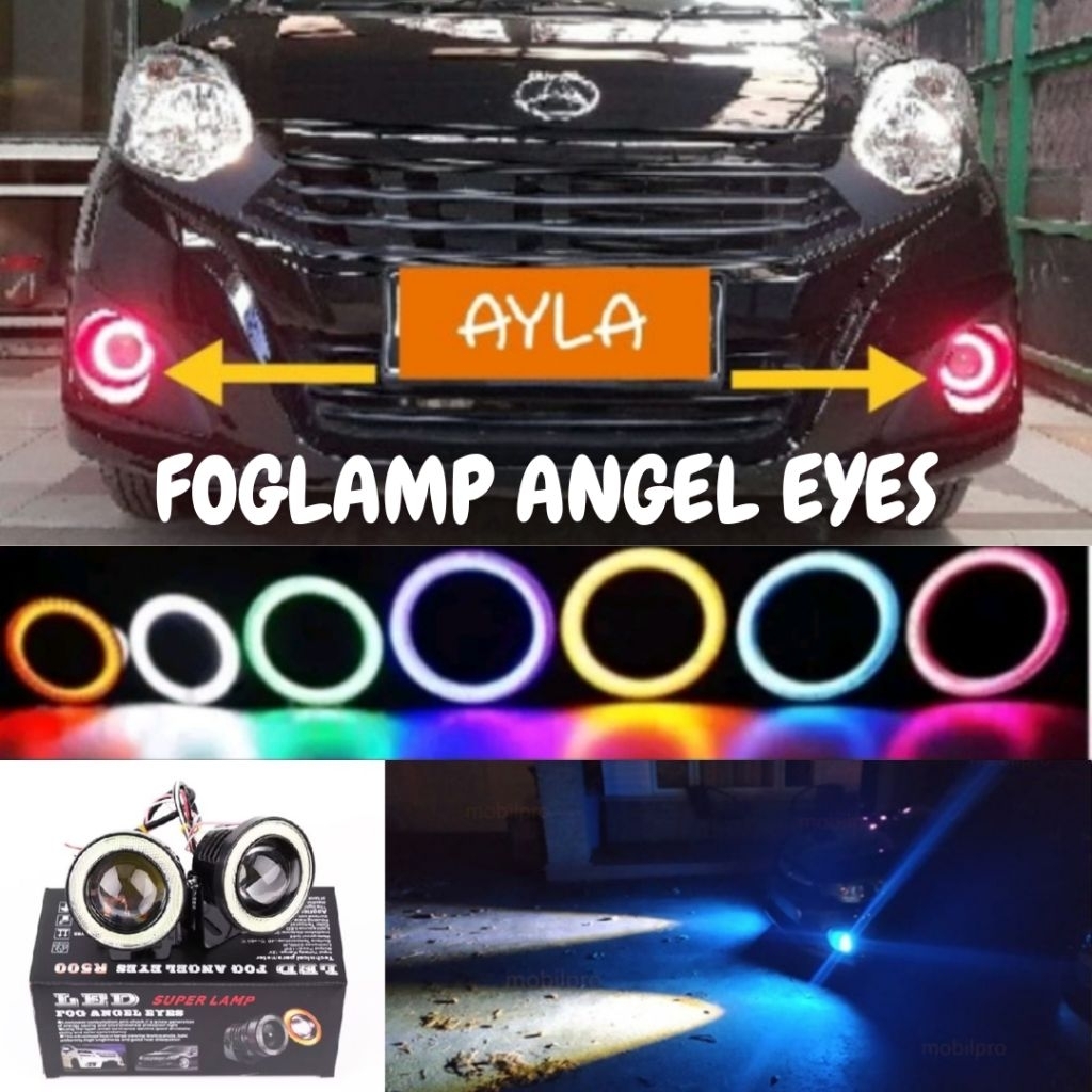 Foglamp Mobil Ayla 89mm 3.5 Inch Projie LED 12 Volt Universal