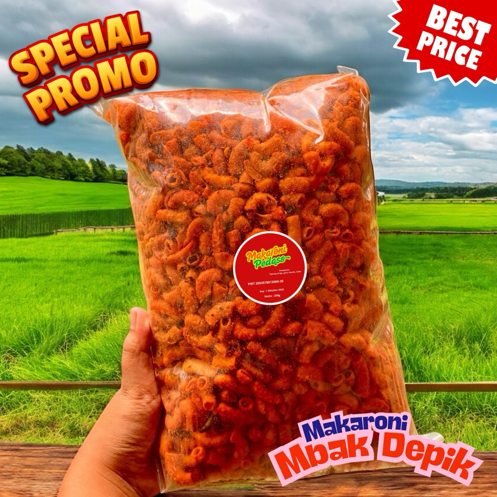 

Makaroni 1/4kg Extrapedas | Makaroni Pedas Murah Surabaya
