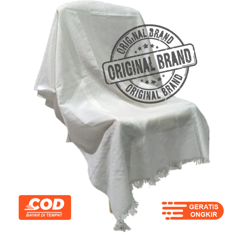 sorban al athar jumbo putih polos motif panjang KODE JMBS11