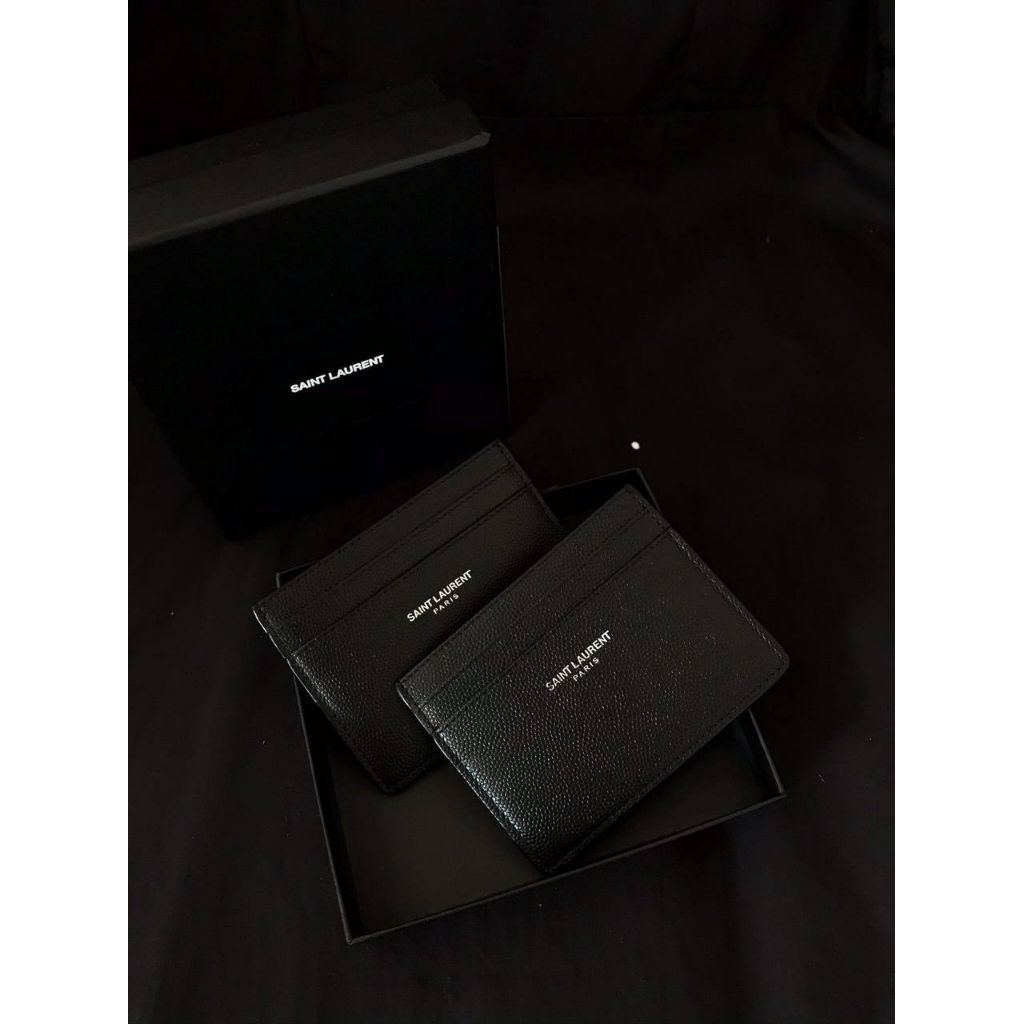 Saint Laurent YSL East West Card Holder Black