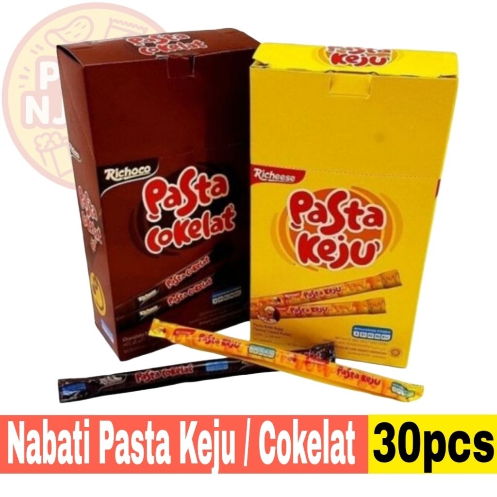 

Nabati Pasta Keju / Coklat Display Box isi 30pcs