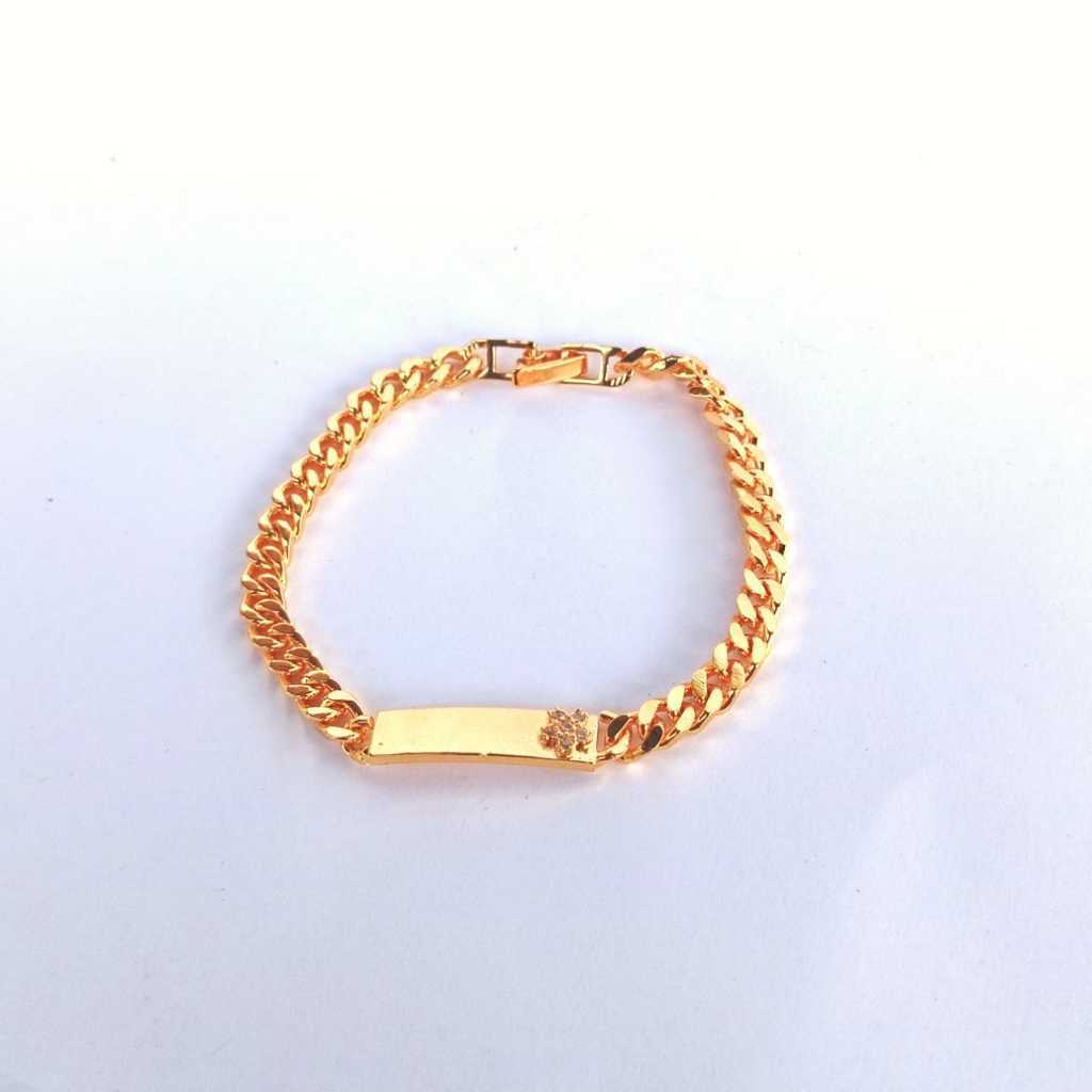 Gelang Tangan Wanita Titanium Anti Luntur Hyl Jewelry Fhasion Wanita Model Simpel Motif Permata