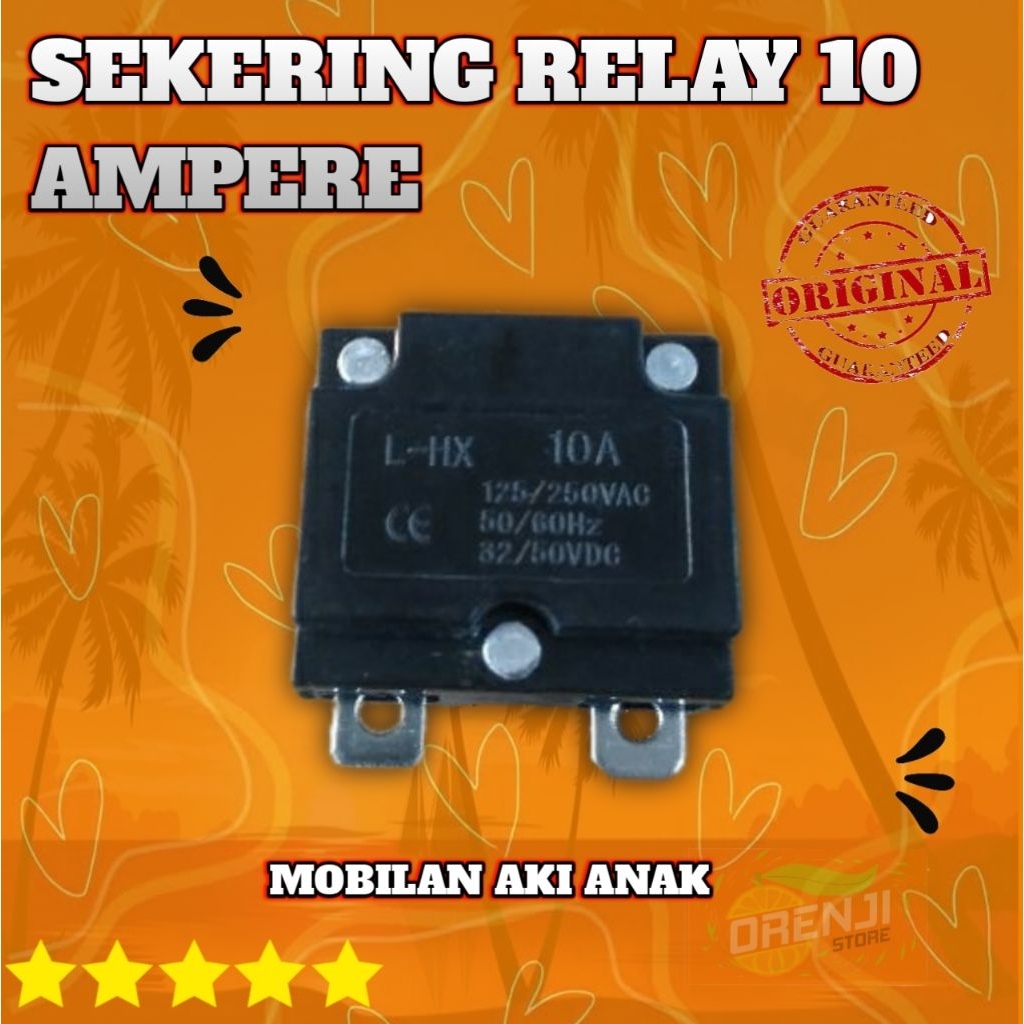 Sekering 10 ampere mobil aki anak // relay sekering kotak hitam