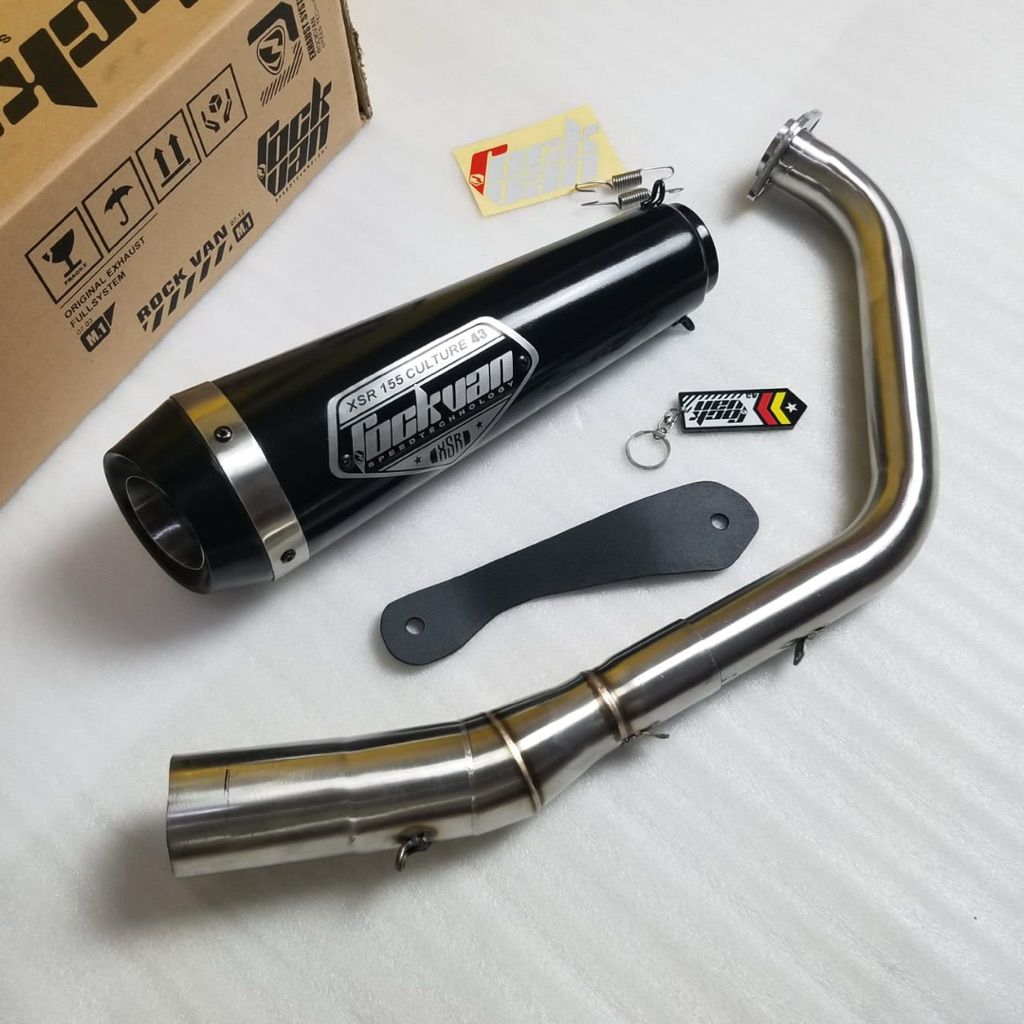 Knalpot XSR 155 Rockvan ORIGINAL Bergaransi