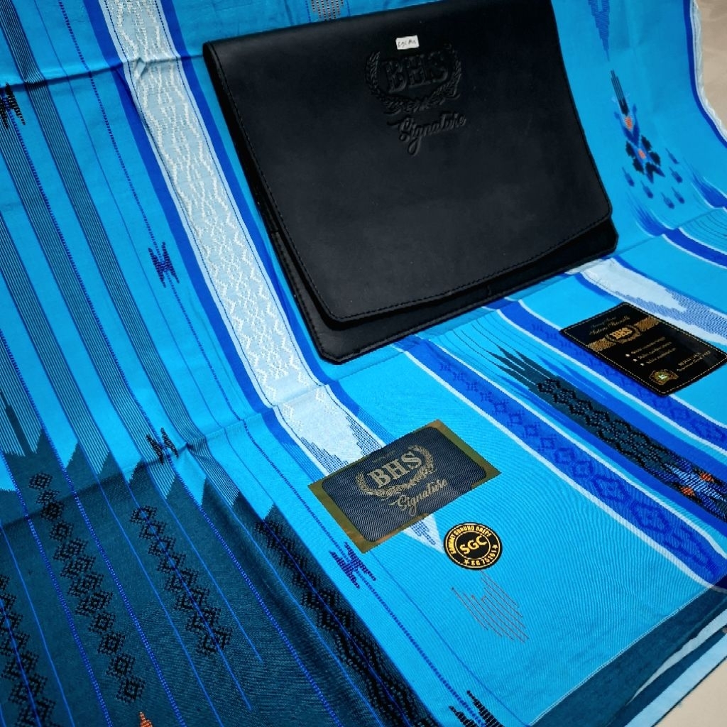 Sarung BHS Signature SGC Gold Lawas Bahan Sutra Mercerized Jahit Tengah ATBM LIMITED (Bisa COD)