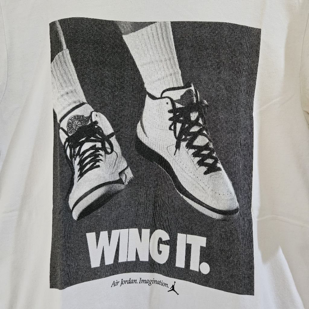 PRELOVED Kaos tshirt AIR JORDAN II Wing it AJ imagination 100% original size M
