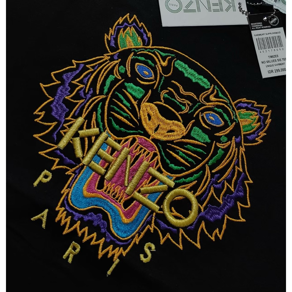 Undirected - KAOS KENZO BORDIR | T-SHIRT UNISEX PREMIUM FULL TAG ATASAN PRIA WANITA BAHAN COTTON COM