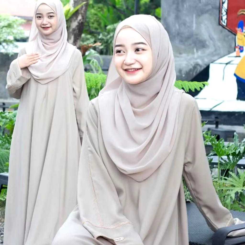 Set Abaya Jilbab Ibu Anak dan Remaja Perempuan / Set Abaya Anak / Set Abaya Remaja / Set Abaya Coupl