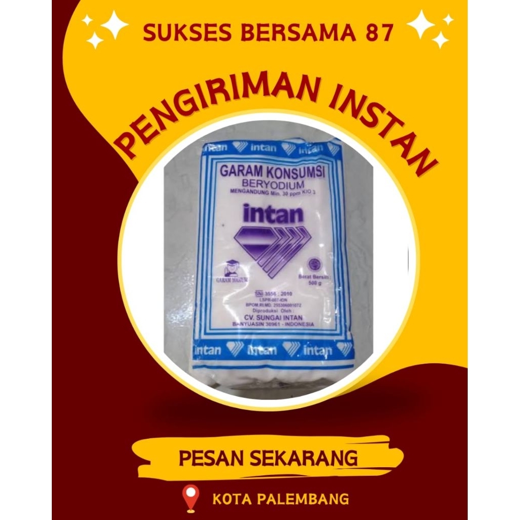 

( INSTAN PALEMBANG ) GARAM BERYODIUM INTAN
