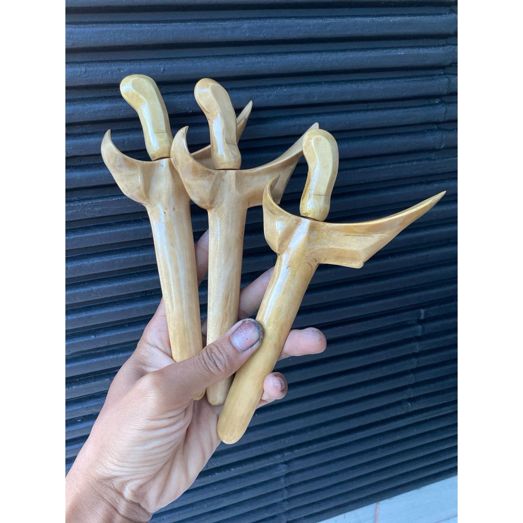 warangka patrem kayu cendana jawa iras pjg 14cm