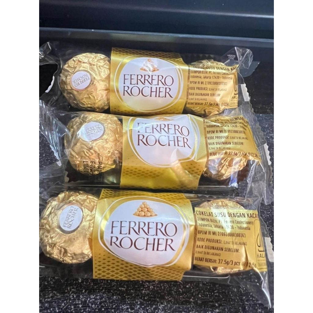 

Cokelat fererro isi 3pcs