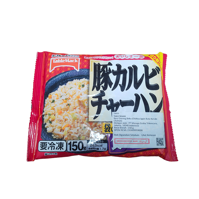 

TABLEMARK OISHISA IPPIN BUTA KARUBI CHAHAN (NON HALAL)