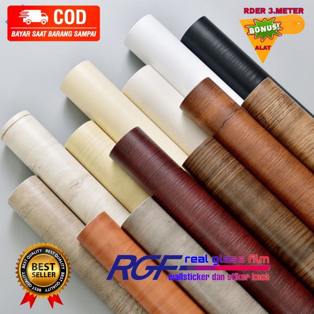 PELAPIS INTERIOR PVC/WALLPAPER STIKER KAYU/WALLPAPER STIKER LANTAI/WALLPAPER STIKER DAPUR