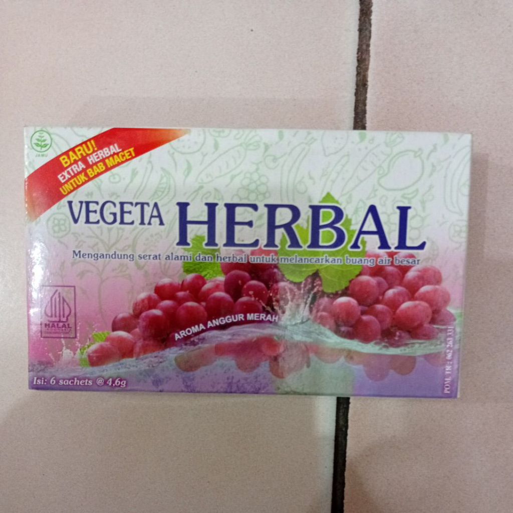 

Vegeta Herbal 1 Ktk isi 6 Sachet @4,6gr