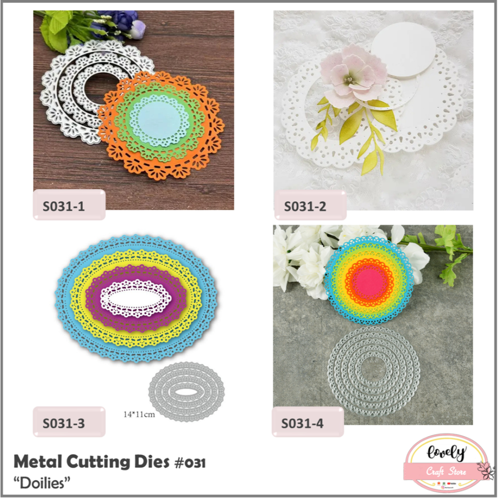 

Metal cutting dies #031 - cetakan stensil doily, doilies, round, oval, lace metal cutting dies untuk stencil, mahar, journal, bujo, cards, scrapbook