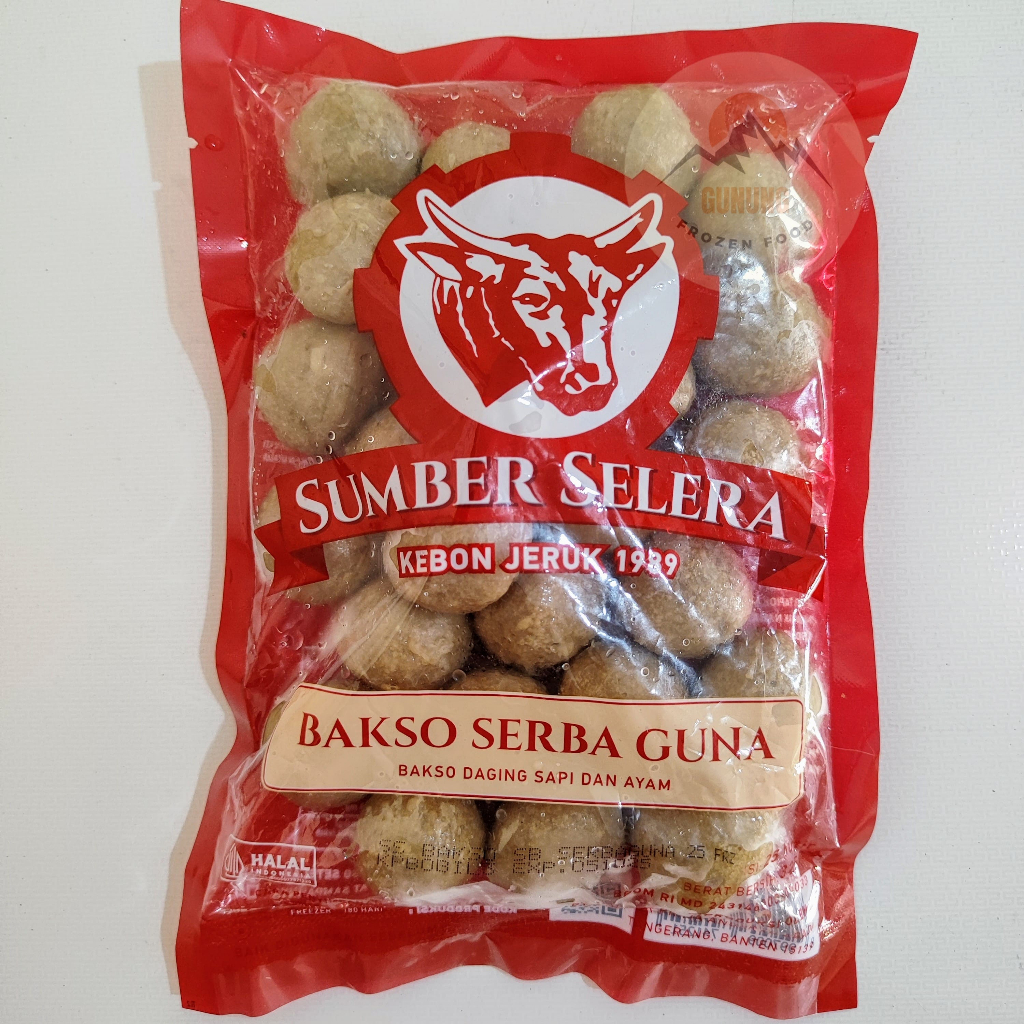 

Sumber Selera Bakso Sapi Serbaguna 325gr isi 25