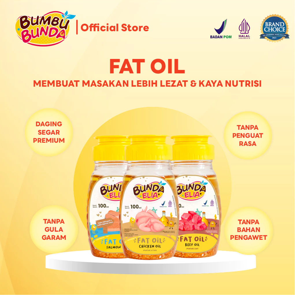 

Bumbu Bunda By Elia Fat Oil 100ml - Chicken/Wagyu/Salmon