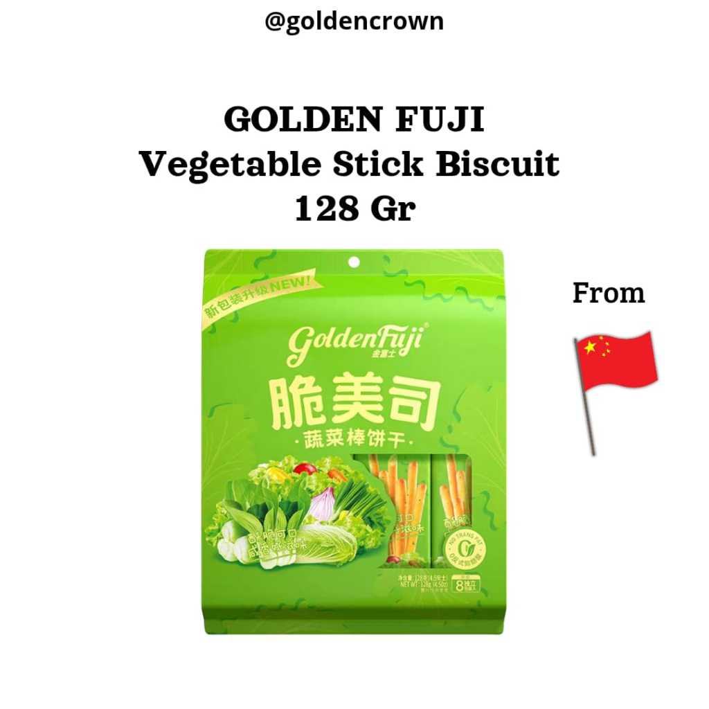 

Golden Fuji Vegetable Stick Biscuit / Biskuit Stik Rasa Sayuran 128g