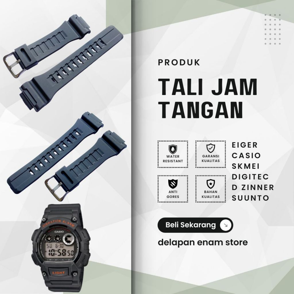 Strap Tali Jam Tangan Casio W735H W-735H W 735 H w735h