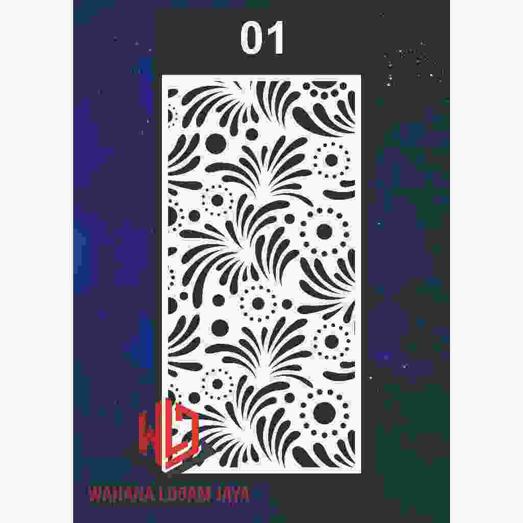 ORNAMEN DINDING MOTIF UKIR / KRAWANGAN PVC FOAM BOARD / SKETSEL PENYEKAT RUANGAN LASER CUTTING CNC