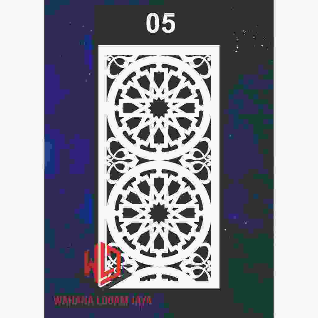 Panel Sekat PVC Dekorasi Rumah Mnimalis | Laser Cutting Router | Krawangan Murah Ornamen Kanopi