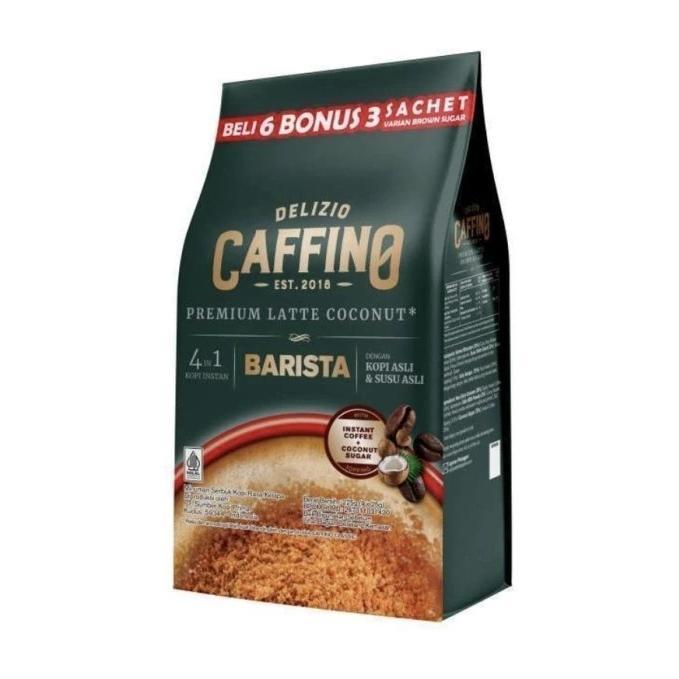 

Caffino Barista Coconut Sugar Gusset Bubuk Kopi Instan 9 Sachet x 25 Gram Coffee Instan 4 In 1