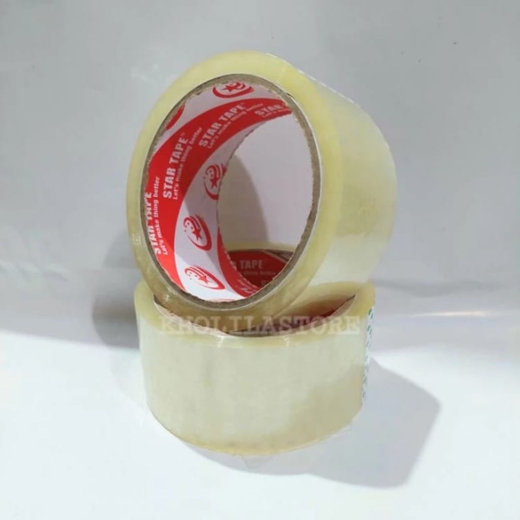 

Lakban Bening Dan Lakban Coklat Sebaguna 50 yard × 44 mm